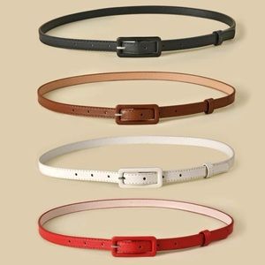 Leather Skinny Belt Bundle